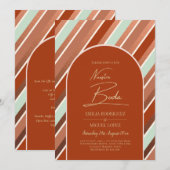 Colour Palette Cinnamon Sage Terracotta Wedding Kaart (Voorkant / Achterkant)