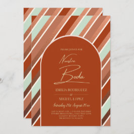 Colour Palette Cinnamon Sage Terracotta Wedding Kaart