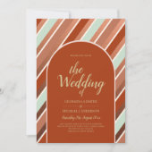 Colour Palette Cinnamon Sage Terracotta Wedding Kaart (Voorkant)
