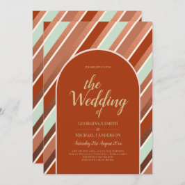 Colour Palette Cinnamon Sage Terracotta Wedding Kaart