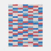 Colour Patchwork Patroon 121214a Fleece Deken (Voorkant)