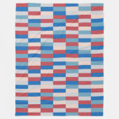 Colour Patchwork Patroon 121214a Fleece Deken (Voorkant)
