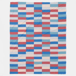 Colour Patchwork Patroon 121214a Fleece Deken