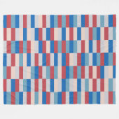 Colour Patchwork Patroon 121214a Fleece Deken (Voorkant (Horizontaal))