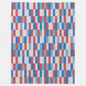 Colour Patchwork Patroon 121214b Fleece Deken (Voorkant)