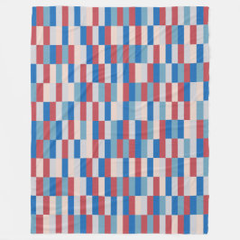 Colour Patchwork Patroon 121214b Fleece Deken