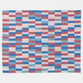 Colour Patchwork Patroon 121214b Fleece Deken (Voorkant (Horizontaal))
