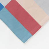 Colour Patchwork Patroon 121214b Fleece Deken (Hoek)