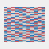 Colour Patchwork Patroon 121214b Fleece Deken (Voorkant (Horizontaal))