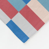 Colour Patchwork Patroon 121214b Fleece Deken (Hoek)