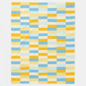 Colour Patchwork Patroon 131214a Fleece Deken (Voorkant)