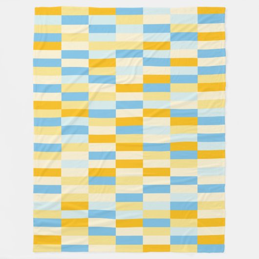 Colour Patchwork Patroon 131214a Fleece Deken (Voorkant)