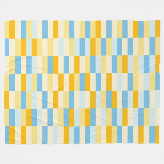 Colour Patchwork Patroon 131214a Fleece Deken (Voorkant (Horizontaal))