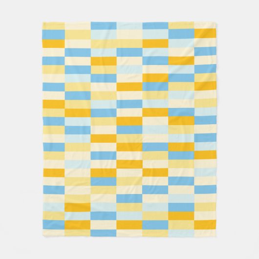 Colour Patchwork Patroon 131214a Fleece Deken (Voorkant)