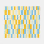 Colour Patchwork Patroon 131214a Fleece Deken (Voorkant (Horizontaal))