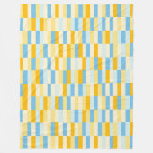 Colour Patchwork Patroon 131214b Fleece Deken (Voorkant)