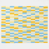 Colour Patchwork Patroon 131214b Fleece Deken (Voorkant (Horizontaal))