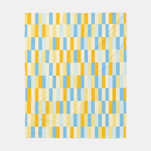 Colour Patchwork Patroon 131214b Fleece Deken (Voorkant)