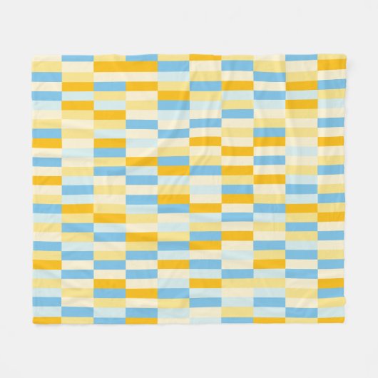 Colour Patchwork Patroon 131214b Fleece Deken (Voorkant (Horizontaal))