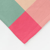 Colour Patchwork Patroon 151214 Fleece Deken (Hoek)