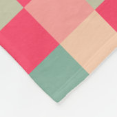 Colour Patchwork Patroon 151214 Fleece Deken (Hoek)