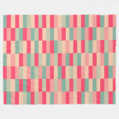 Colour Patchwork Patroon 151214b Fleece Deken (Voorkant (Horizontaal))