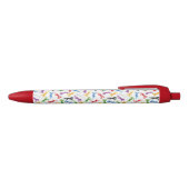 Colour Pattern Unicorn Zwarte Inkt Pen (Bovenkant)