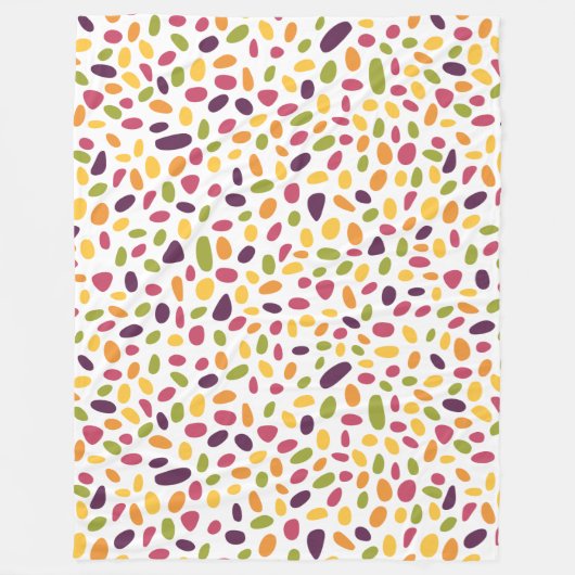Colour Pebble Patroon Fleece Deken (Voorkant)