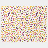 Colour Pebble Patroon Fleece Deken (Voorkant (Horizontaal))