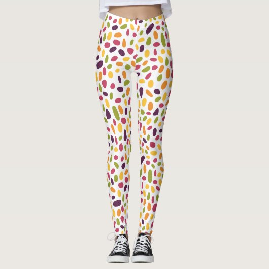 Colour Pebble Patroon Leggings (Voorkant)