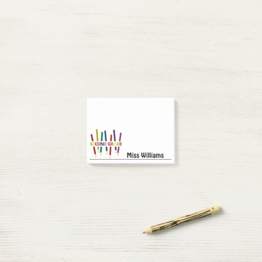 Colour Pencils Second Grade Teacher Notes (Op bureau)