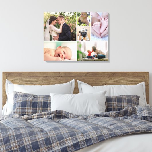 Colour Photography Family collage gallage Canvas Afdruk (Insitu (Slaapkamer))