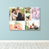 Colour Photography Family collage gallage Canvas Afdruk (Insitu (Houten vloer))