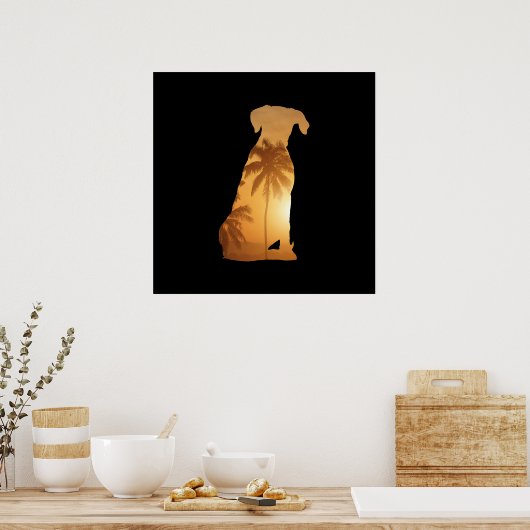 Colour Pop Boxer Art Poster (Keuken)