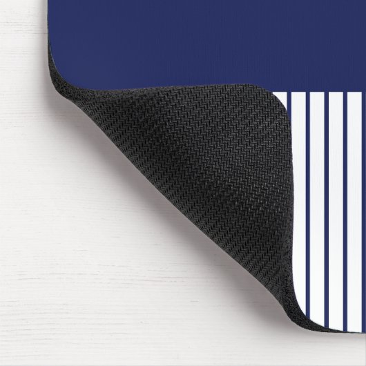 Colour Pop Stripes - Blue and White Muismat (Hoek)