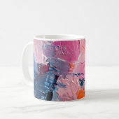 Colour Rush Abstract Oil Paint III Mug Koffiemok (Voorkant links)