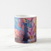 Colour Rush Abstract Oil Paint Mug Koffiemok (Center)