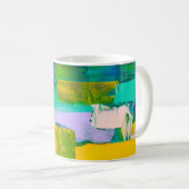 Colour Rush Abstract Oil Paint VI Mug Koffiemok (Voorkant rechts)
