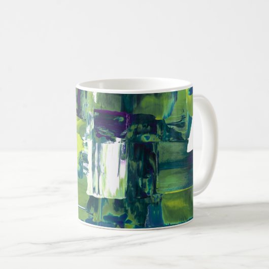 Colour Rush Abstract Oil Paint VII Mug Koffiemok (Voorkant rechts)