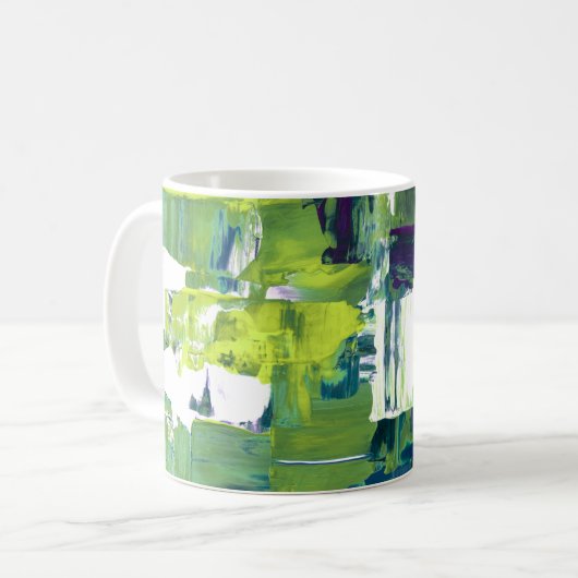Colour Rush Abstract Oil Paint VII Mug Koffiemok (Voorkant links)