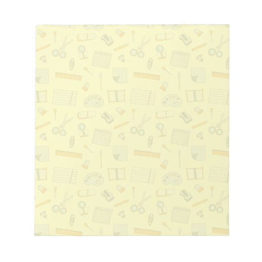 Colour School Supplies Patroon Notitieblok (Voorkant)