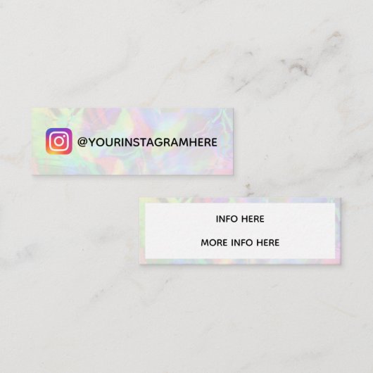 Colour Shift Social Media Mini Visitekaartje (Voorkant / Achterkant)