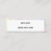 Colour Shift Social Media Mini Visitekaartje (Achterkant)