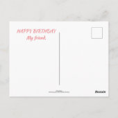 Colour Sketch Art Two Girl Friends Samen Briefkaart (Achterkant)