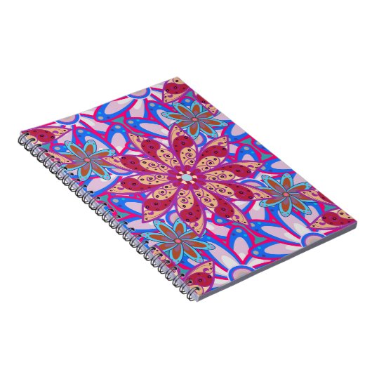 Colour Spring Theme seamless pattern Background. C Notitieboek (Rechterzijde)