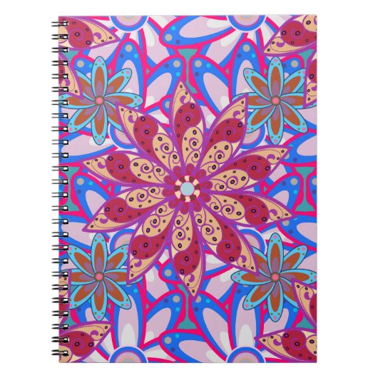 Colour Spring Theme seamless pattern Background. C Notitieboek (Voorkant)