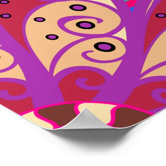 Colour Spring Theme seamless pattern Background. C Poster (Hoek)