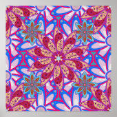 Colour Spring Theme seamless pattern Background. C Poster (Voorkant)