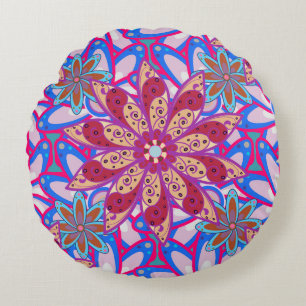 Colour Spring Theme seamless pattern Background. C Rond Kussen