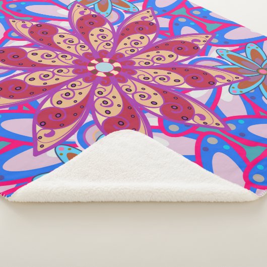 Colour Spring Theme seamless pattern Background. C Sherpa Deken (3/4)